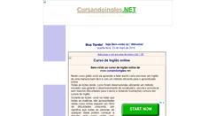 Desktop Screenshot of cursandoingles.net