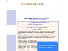Tablet Screenshot of cursandoingles.net